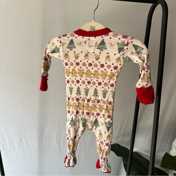 Burts Bees Baby Christmas Holiday Footie (x2) / Size Newborn - Picture 7 of 8